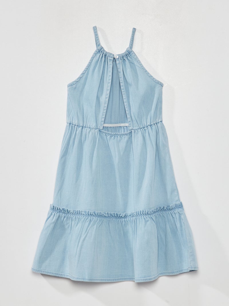 Vestito midi con spalline blu - Kiabi