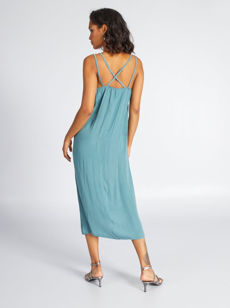 Vestito Natalizio Rosso Da Donna, Elasticizzato Ed Elegante - Foto 5