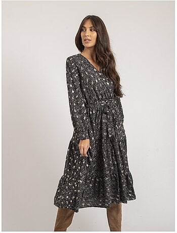 Vestito midi con stampa IVELIA