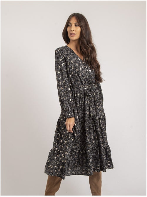 Vestito midi con stampa IVELIA - Kiabi Vestito midi con stampa IVELIA - Kiabi