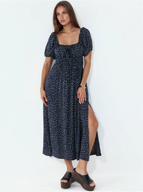 Vestito midi da donna in popeline di viscosa busem - Kiabi Vestito midi da donna in popeline di viscosa busem - Kiabi