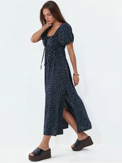 Vestito midi da donna in popeline di viscosa busem - Kiabi Vestito midi da donna in popeline di viscosa busem - Kiabi