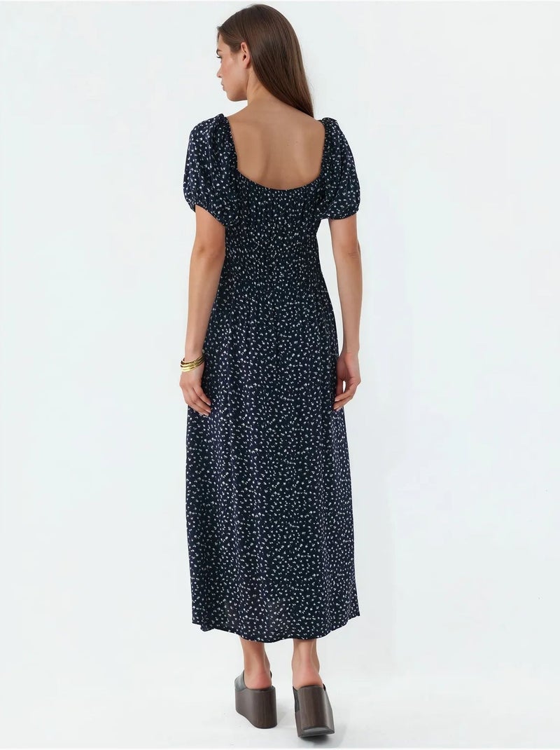 Vestito midi da donna in popeline di viscosa busem Nero - Kiabi