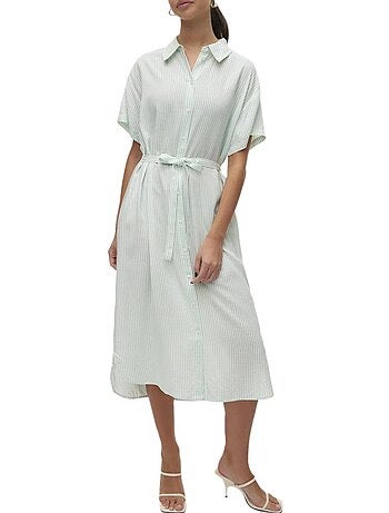 Vestito Midi Donna a Righe Vero Moda