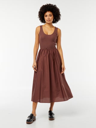 Vestito midi effetto 2 in 1