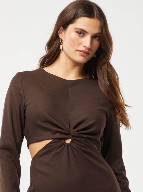 Vestito midi effetto twist davanti - Kiabi