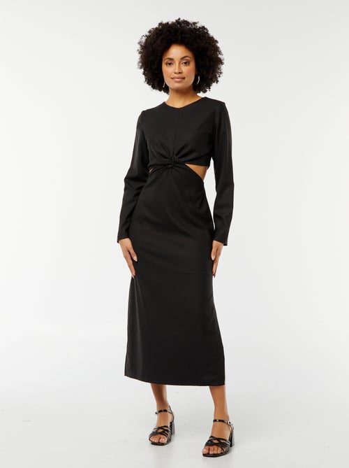 Vestito midi effetto twist davanti - Kiabi