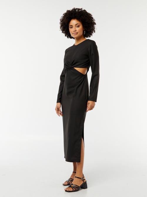 Vestito midi effetto twist davanti - Kiabi