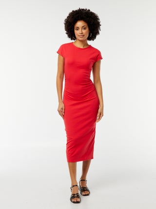 Vestito midi in maglia stretch