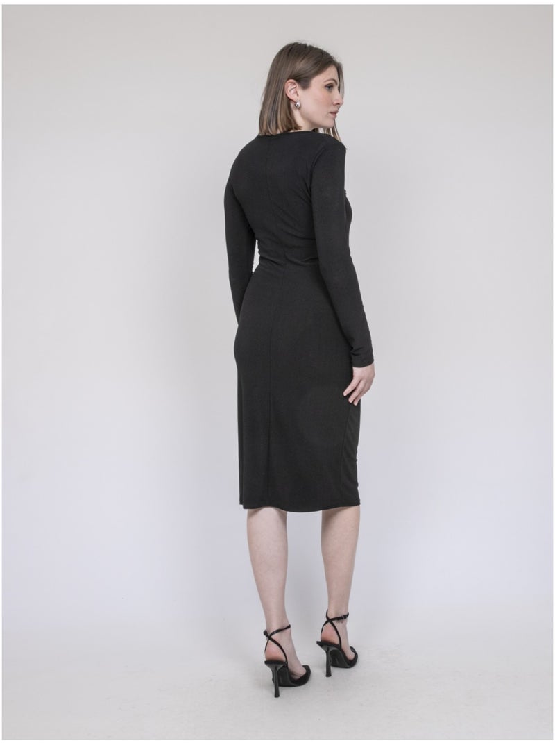Vestito midi IRENA Nero - Kiabi