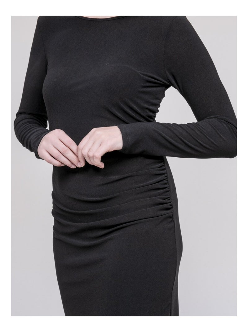 Vestito midi IRENA Nero - Kiabi