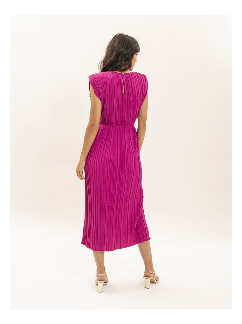 Vestito midi plissettato IROVE Viola - Kiabi