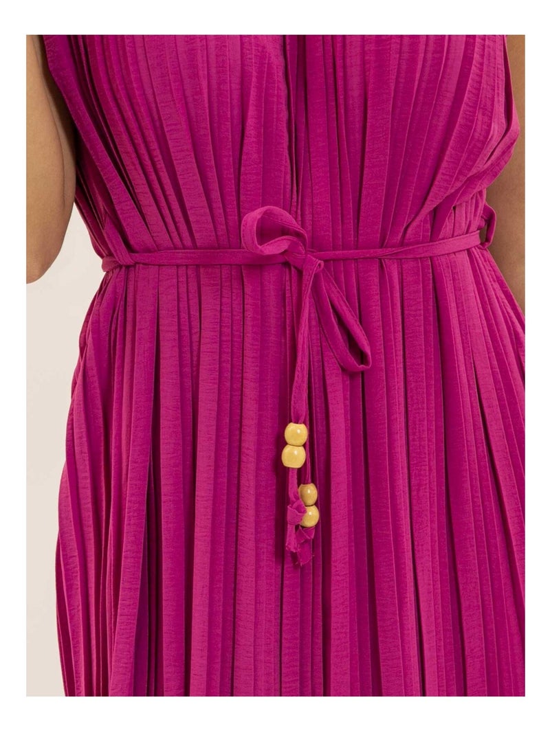 Vestito midi plissettato IROVE Viola - Kiabi