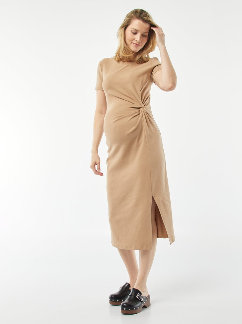 Vestito midi premaman BEIGE - Kiabi