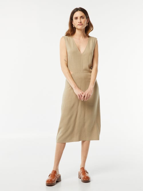 Vestito midi senza maniche + apertura sui lati - Kiabi