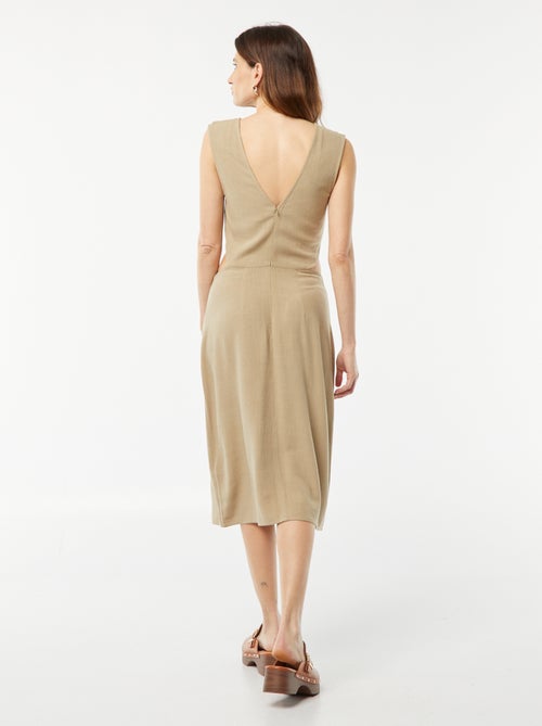 Vestito midi senza maniche + apertura sui lati - Kiabi