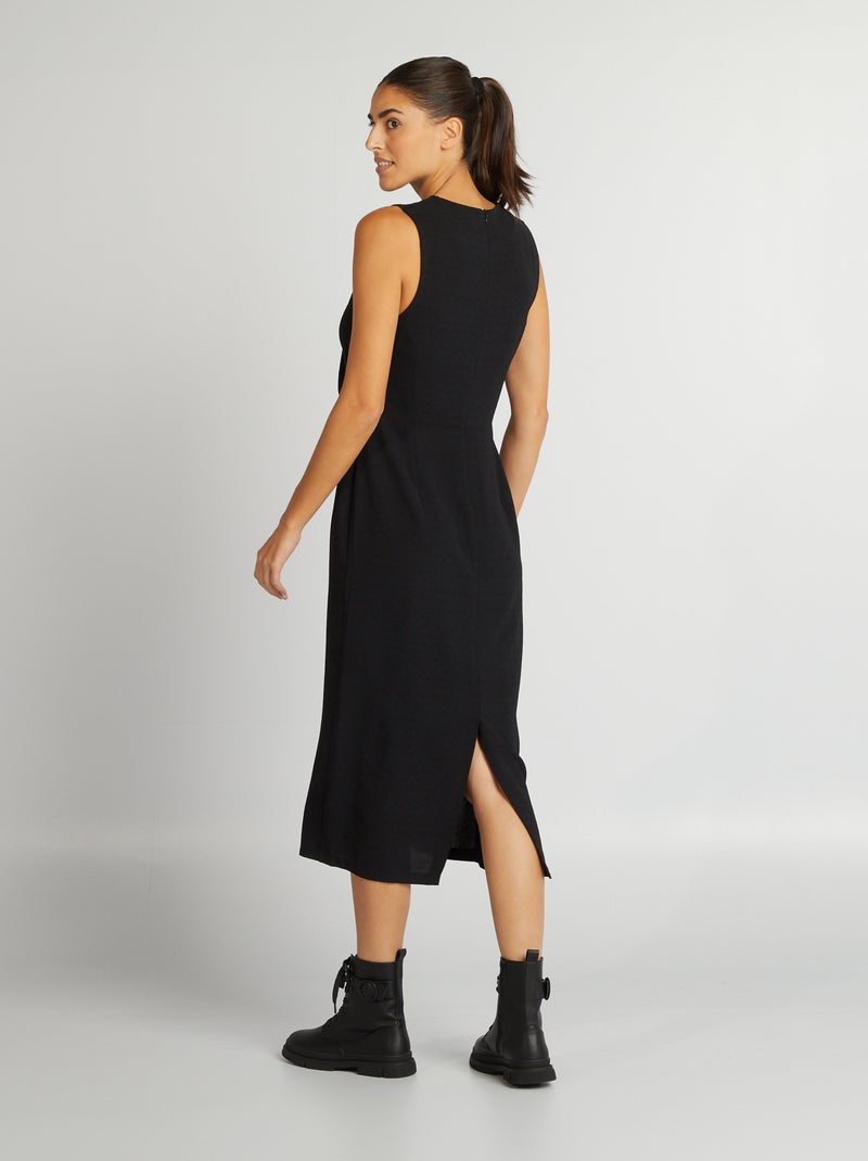 Vestito midi senza maniche nero - Kiabi