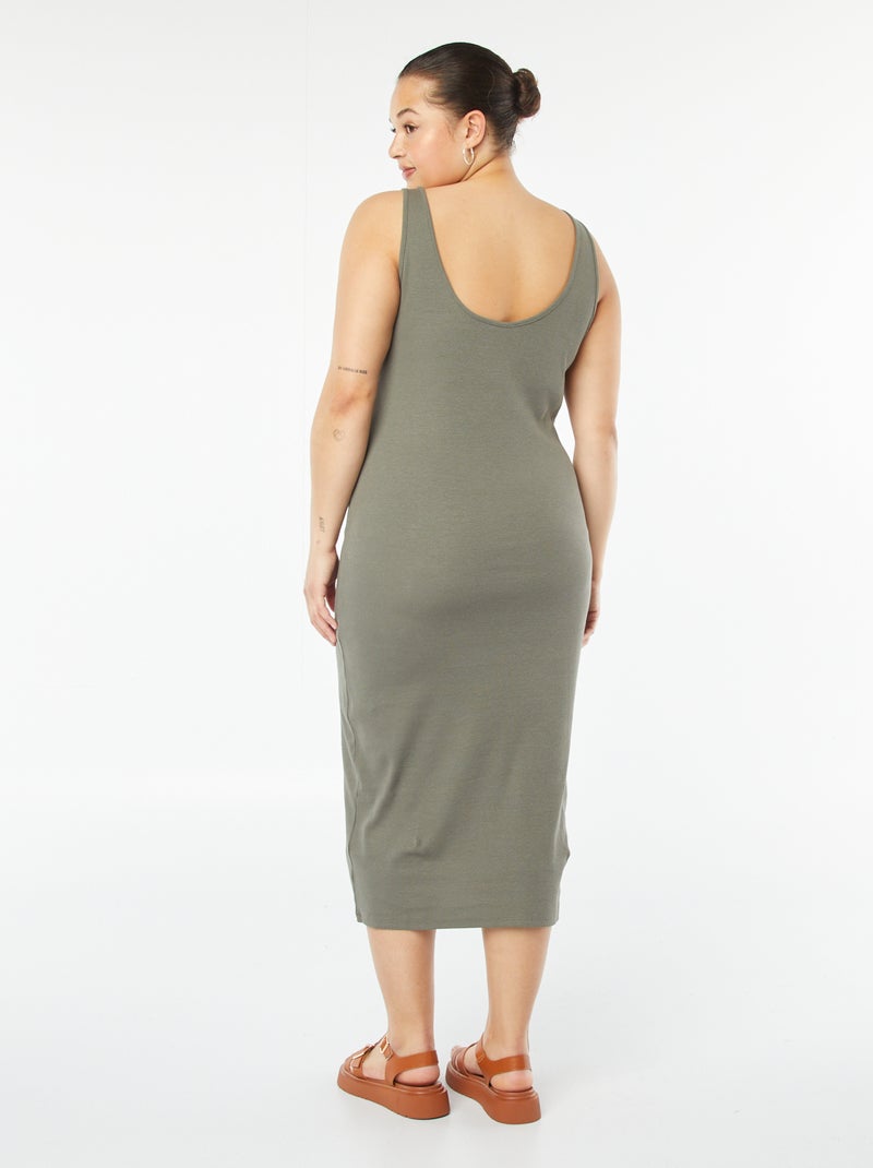Vestito midi senza maniche tipo canotta VERDE - Kiabi