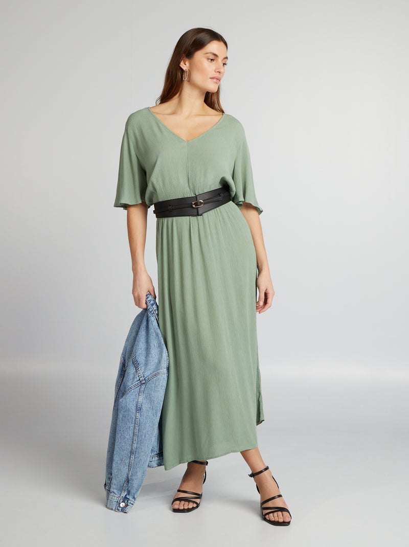 Vestito midi VERDE - Kiabi