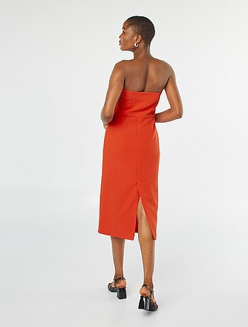 Vestito midi vestito bustier