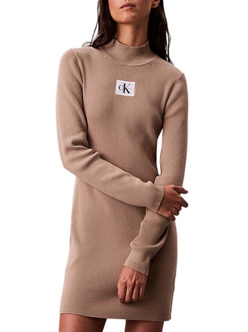 Vestito Mini Calvin Klein Jeans con Scollo - Kiabi Vestito Mini Calvin Klein Jeans con Scollo - Kiabi
