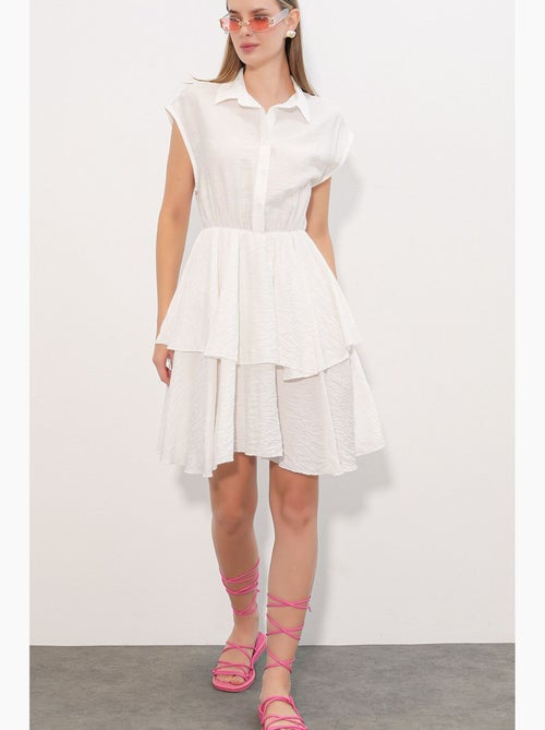 Vestito mini con colletto camicia e bottoni bdart - Kiabi Vestito mini con colletto camicia e bottoni bdart - Kiabi