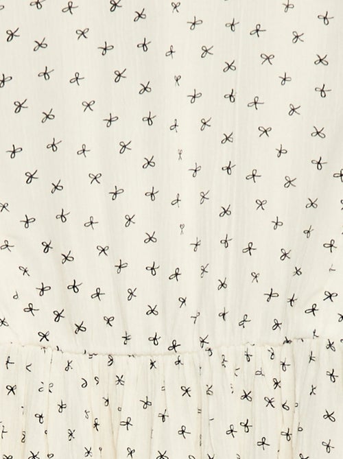 Vestito morbido a fiori in tessuto effetto crêpe - Kiabi