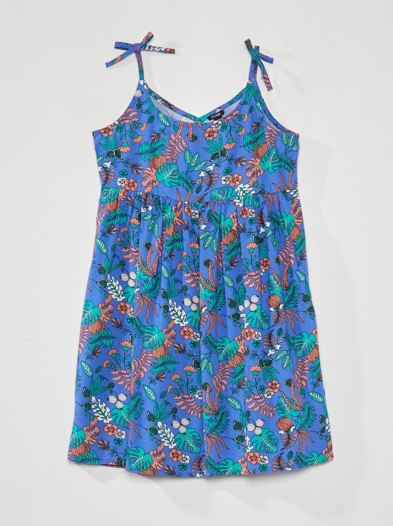 Vestito morbido con stampa BLU - Kiabi