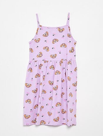 Vestito 'Paw Patrol' in jersey stampato con spalline