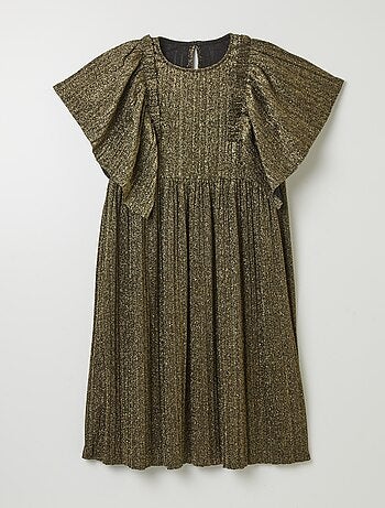 Vestito plissettata e con paillettes