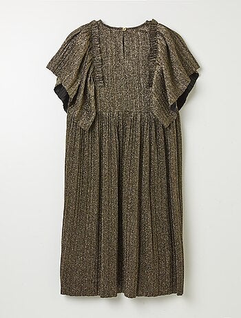 Vestito plissettata e con paillettes