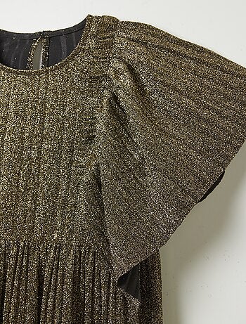 Vestito plissettata e con paillettes