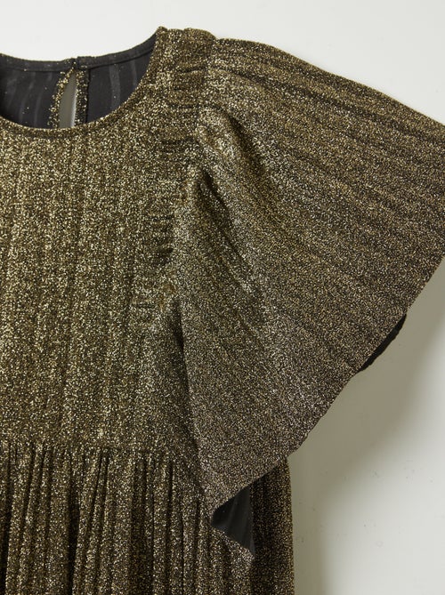 Vestito plissettata e con paillettes - Kiabi