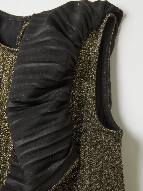 Vestito plissettata e con paillettes - Kiabi