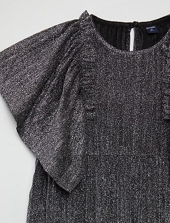 Vestito plissettata e con paillettes