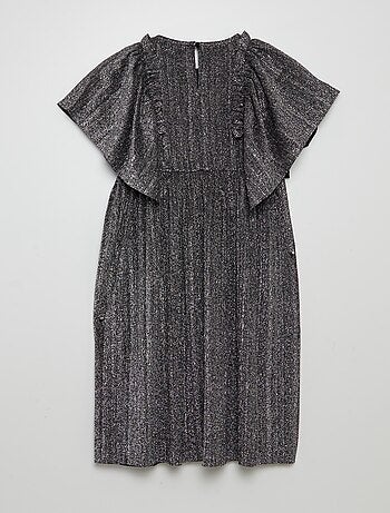 Vestito plissettata e con paillettes