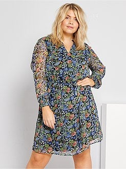 Taglie forti donna - Vestito plumetis - Kiabi