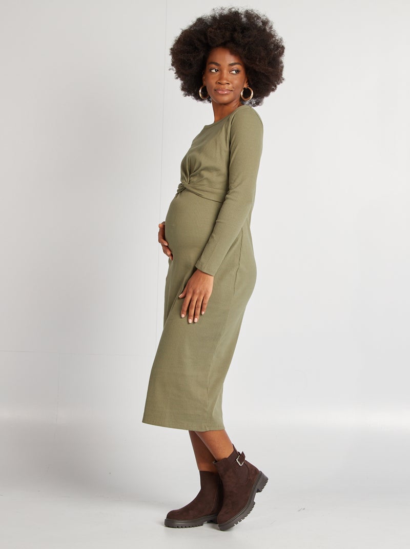 Vestito premaman a coste VERDE - Kiabi