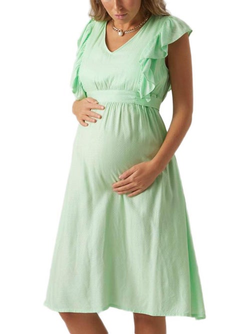 Vestito Premaman con Volant Mamalicious - Kiabi Vestito Premaman con Volant Mamalicious - Kiabi