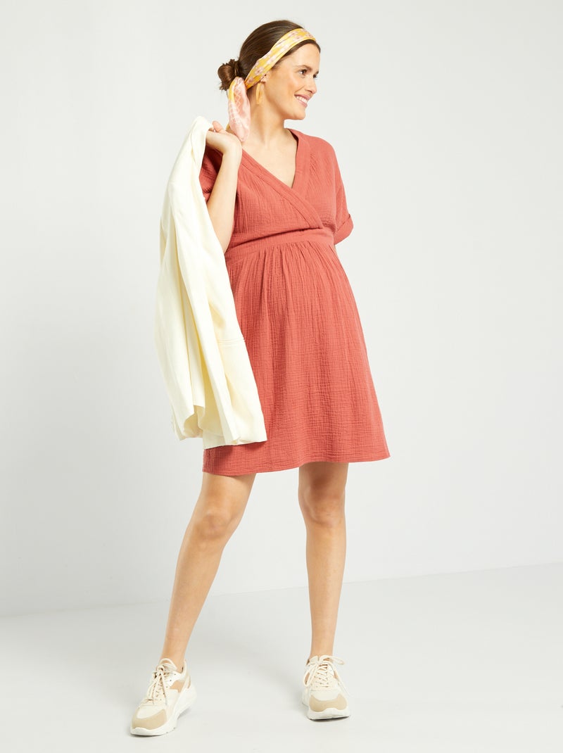 Vestito Premaman Selente Mummy Love - Cotone 100%, Made In EU, Comodo Ed Elegante - Foto 9