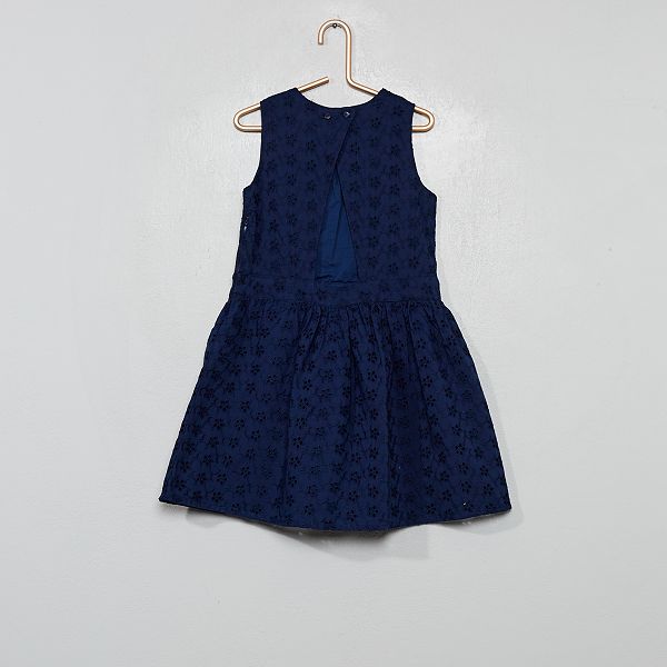 Vestito Ricamato A Punto Inglese Infanzia Bambina Kiabi 15 00