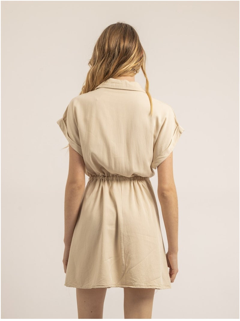 Vestito sahariana IBELLE Beige - Kiabi
