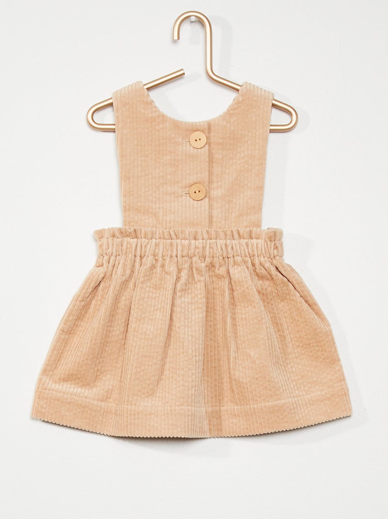 Vestito salopette BEIGE - Kiabi