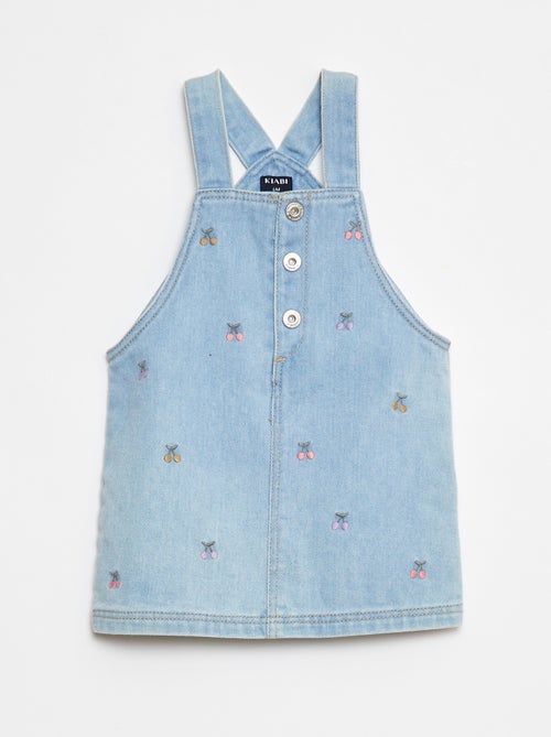 Vestito salopette con ricami - Kiabi