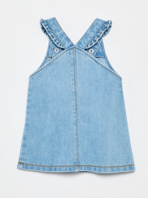 Vestito salopette con spalline a volant - Kiabi