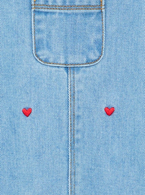 Vestito salopette con spalline a volant - Kiabi