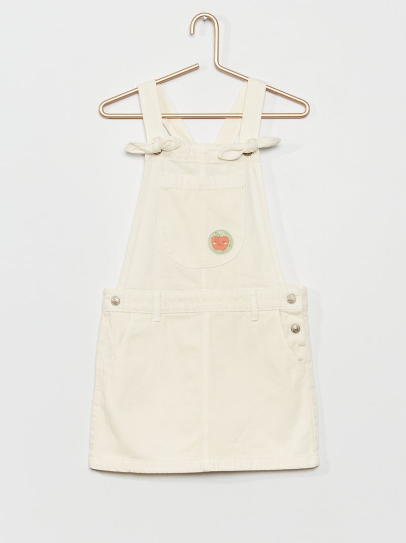 Vestito salopette in denim BEIGE - Kiabi