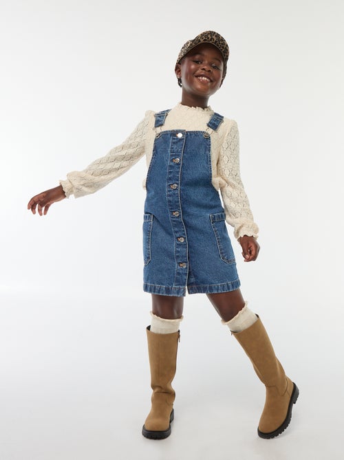 Vestito salopette in jeans - Kiabi
