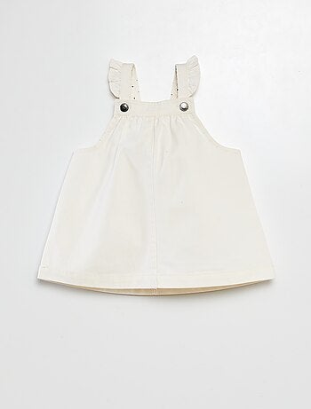 Vestito salopette in twill