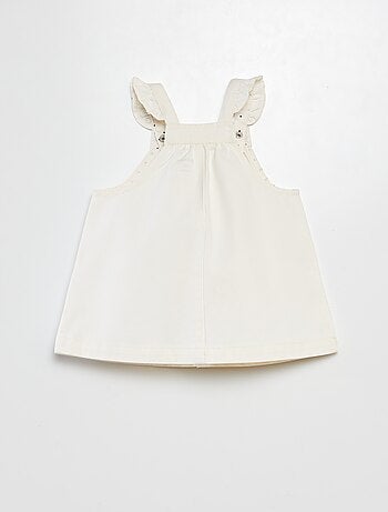 Vestito salopette in twill